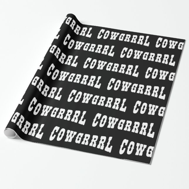 COWGRRRL WRAPPING PAPER (Unrolled)