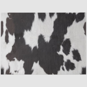 Cowhide Black and White Tissue Paper