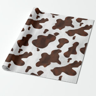 Cowhide Faux Western Leather Spotted Fabric