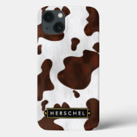 Cowhide Faux Western Leather Spotted Personalized