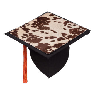 Cowhide Graduation Cap Topper