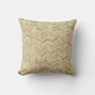 Cowhide Herringbone Pattern Print Cushion