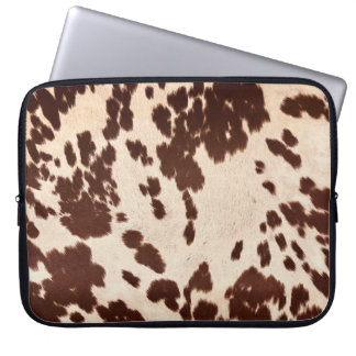Cowhide 'image' laptop sleeve