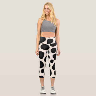 Cowhide Pattern Sports Leggings