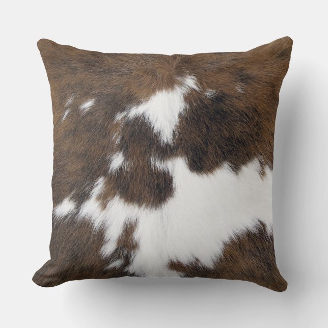 Cowhide Throw Pillow (Front)