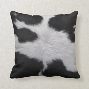 Cowhide Throw Pillow