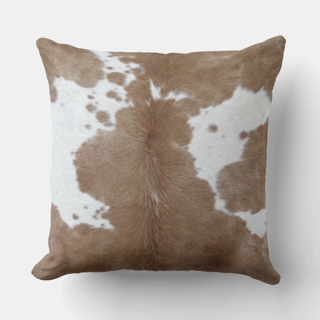 Cowhide Throw Pillow (Front)