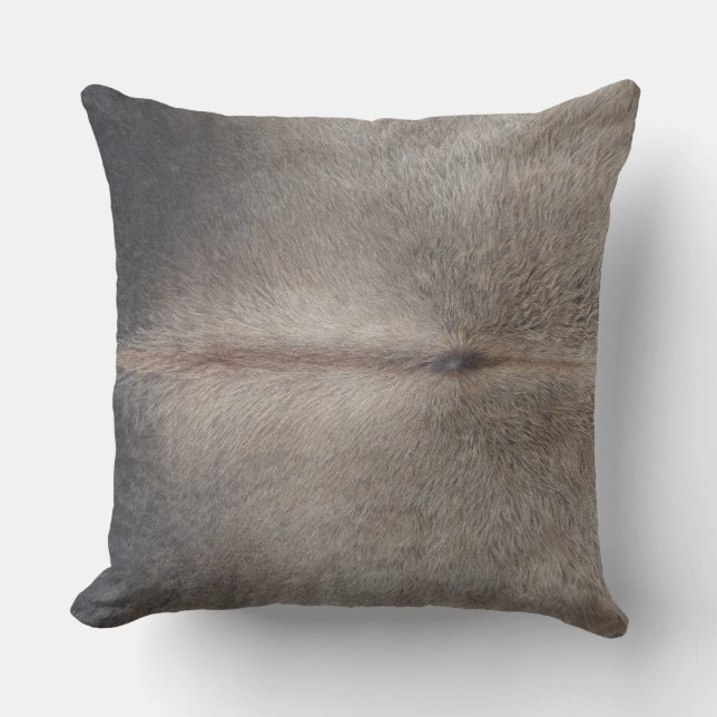 Cowhide Throw Pillow (Front)