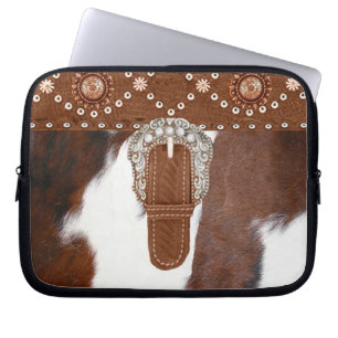 "Cowhide" Western Laptop Sleeve