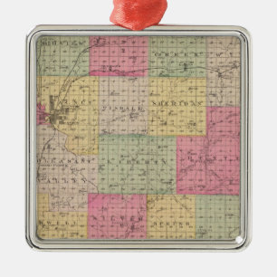 Cowley County,  Kansas Metal Ornament