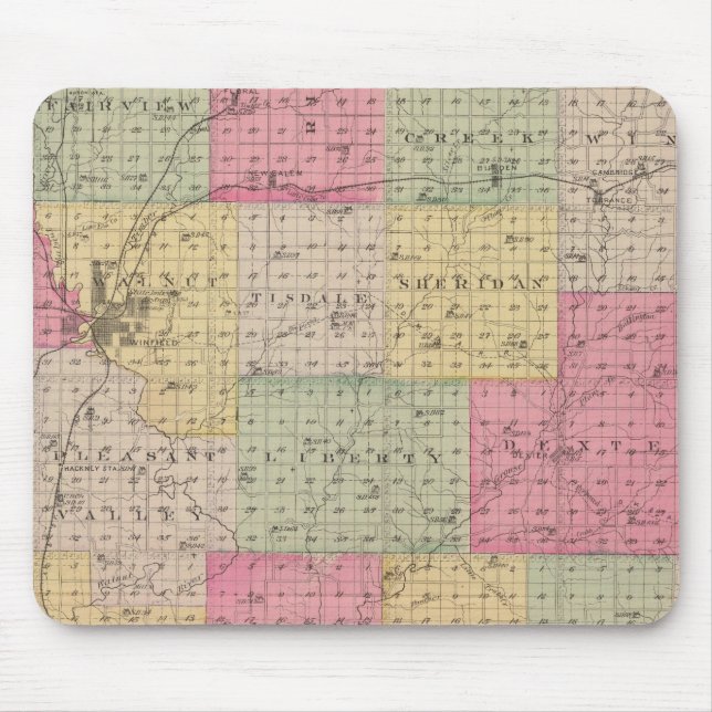 Cowley County,  Kansas Mouse Pad (Front)