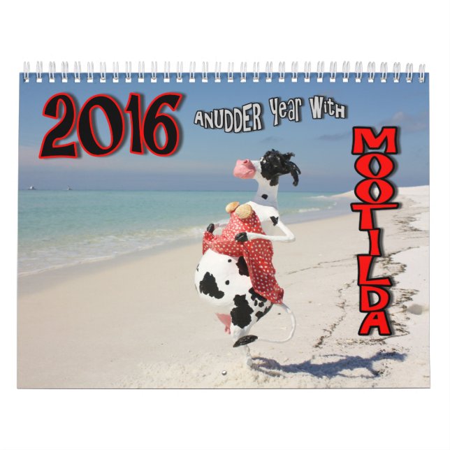 COWmical look at 2016 AnUDDER Year with Mootilda Calendar (Cover)