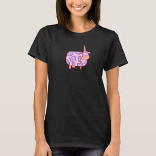 Cownicorn Chilled Out Cow With A Unicorn Horn T-Shirt