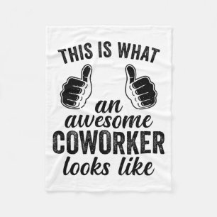 Coworker Birthday Employee Farewell Goodbye Going Fleece Blanket