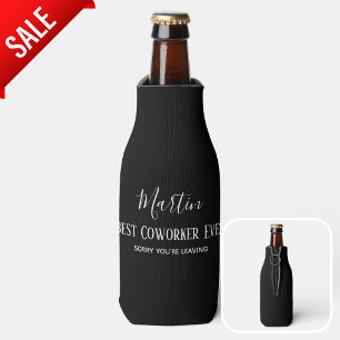 Coworker Boss Leaving ADD Funny Quote, Custom Bottle Cooler