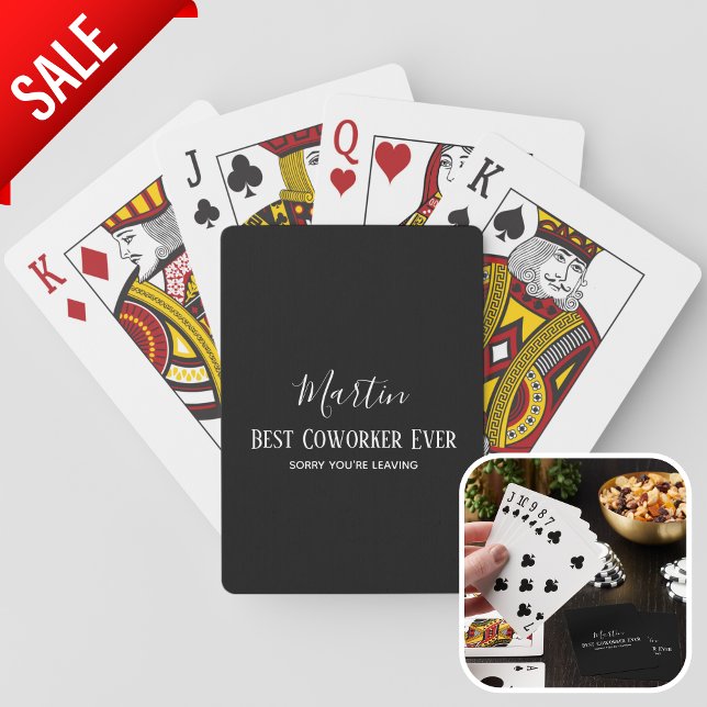 Coworker Boss Leaving ADD Funny Quote, Custom Playing Cards (Creator Uploaded)