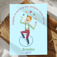 Coworker funny sarcastic circus juggler custom