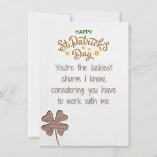 Coworker - Funny St Patrick's Day Greeting Card