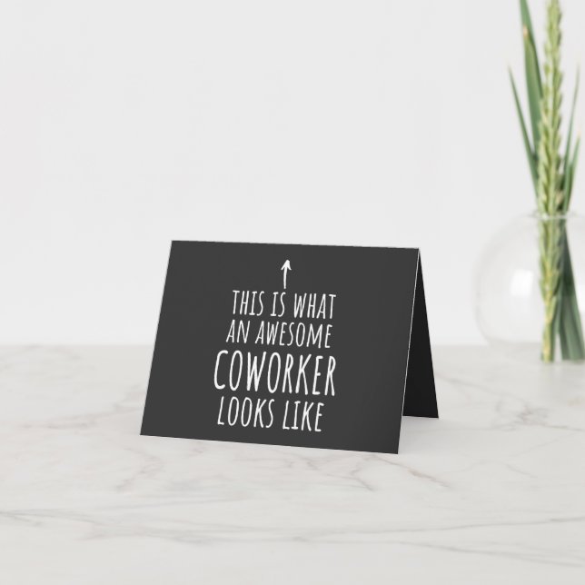 Coworker Gift, Coworker Mug, Awesome Coworker Card (Front)