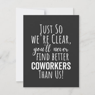 Coworker Goodbye | Coworker Moving | Leaving Gift Thank You Card