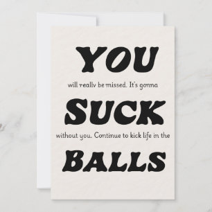 Coworker Leaving Card - Congrats New Job! Funny