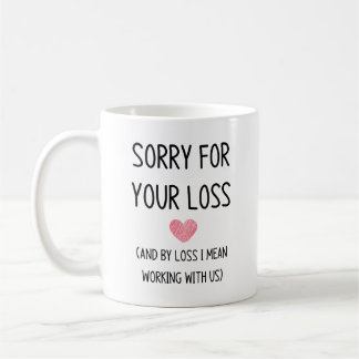 Coworker leaving coffee mug