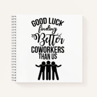 Coworker Leaving Gift, Nouveau Carnet cadeau d'emp