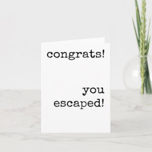 Coworker Leaving, Sarcastic, Funny, Minimalist Card