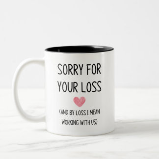 Coworker leaving Two-Tone coffee mug