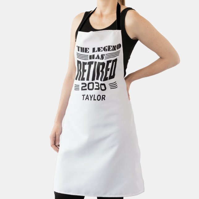 Coworker Retirement The Legend Retired Gag Apron (Insitu)