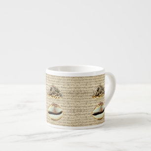 Cowrie shells espresso cup
