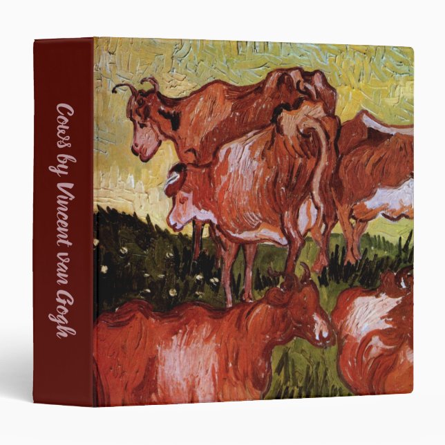 Cows (after Jordaens) by Vincent van Gogh Binder (Front/Spine)