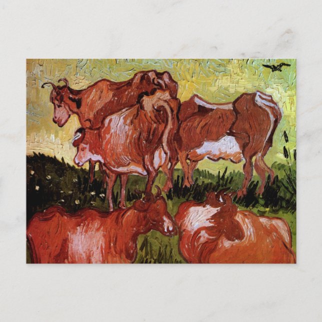 Cows (after Jordaens) by Vincent van Gogh Postcard (Front)