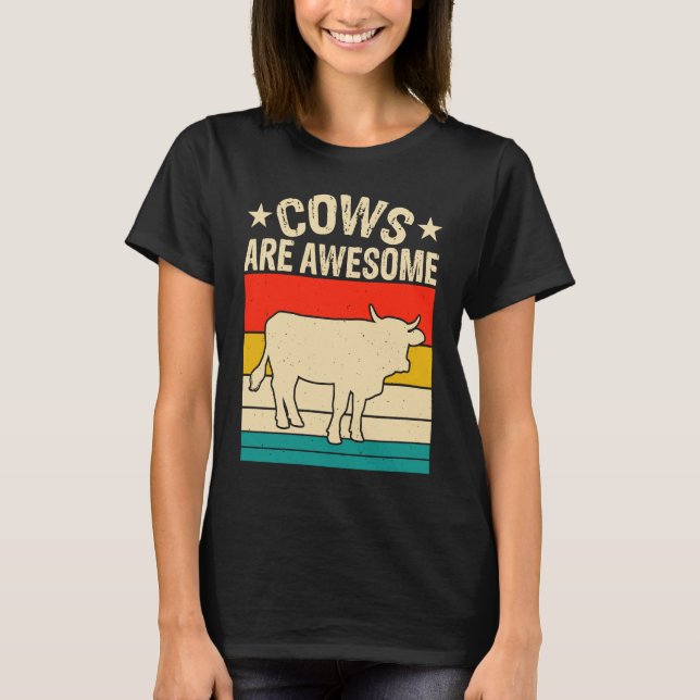 Cows Are Awesome T-Shirt (Front)