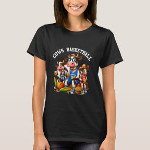 cows basketball wagyu cow cute play in basketball T-Shirt
