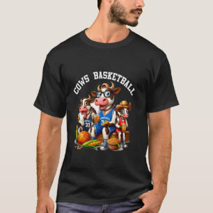 cows basketball wagyu cow cute play in basketball T-Shirt