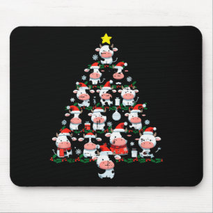 Cows Christmas Tree Xmas Farm Animal Toddler Boys  Mouse Pad