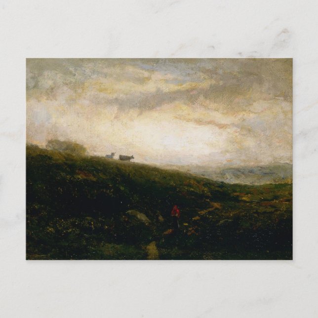 Cows Descending Hillside - Edward Bannister  Postcard (Front)