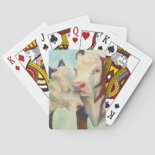 Cows In Love Playing Cards
