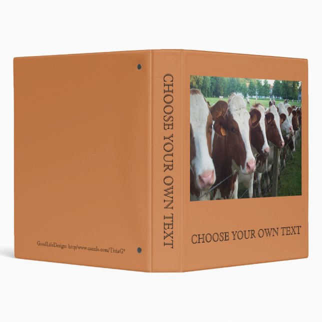 Cows in Row Binder (Background)