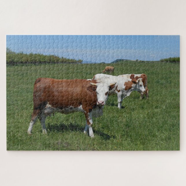 Cows In The Pasture Jigsaw Puzzle (Horizontal)