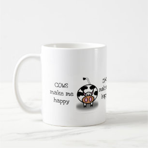 Cows make me happy coffee mug