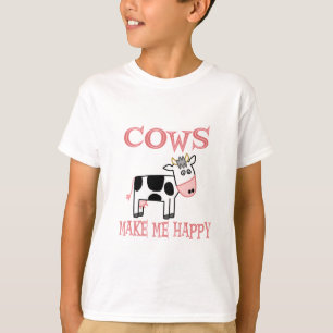 Cows Make Me Happy T-Shirt