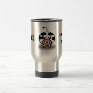 Cows make me happy travel mug