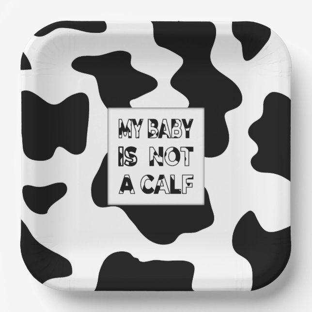 Cow's Milk Paper Plate (Front)