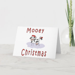 Cows: Mooey Christmas Holiday Card