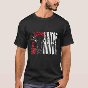Cows Not Today Heifer Farm Animal Cow With Bandana T-Shirt