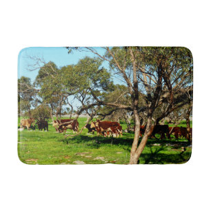 Cows On The Range, Memory Foam Bath Mat