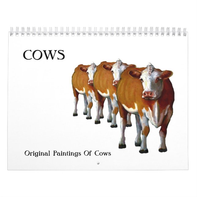 COWS: Original Art Calendar (Cover)