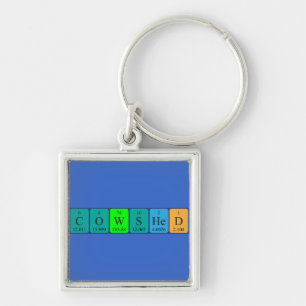 Cowshed periodic table name keyring